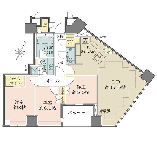 Brillia一番町の間取図