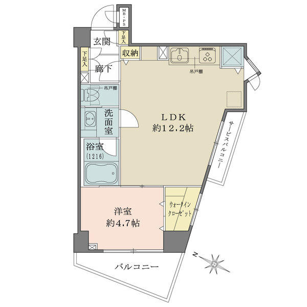 ルシェール赤坂の間取図