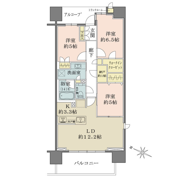 プラウド府中マークスの間取図