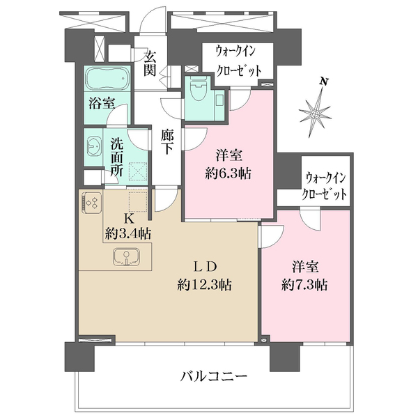 ザ・ヨコハマタワーズ　タワーイーストの間取図