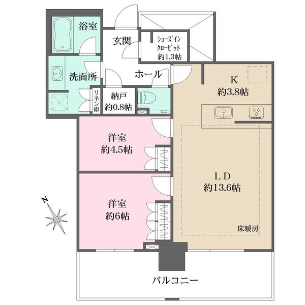 ザ・タワー横浜北仲の間取図