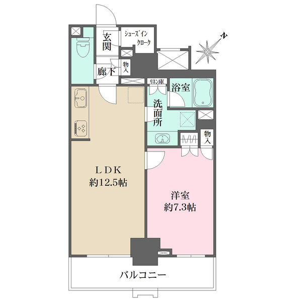 グローリオタワー横浜元町の間取図