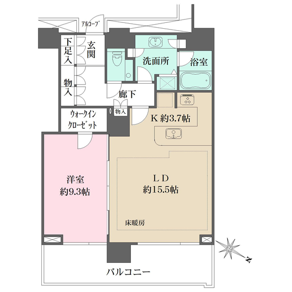 ザ・ヨコハマタワーズ　タワーイーストの間取図