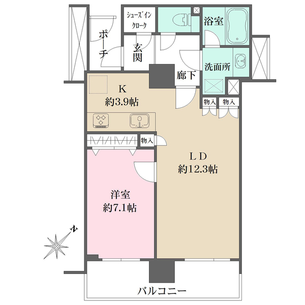 横濱ディアタワーの間取図