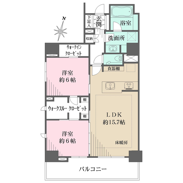 クリオ横濱元町通りの間取図
