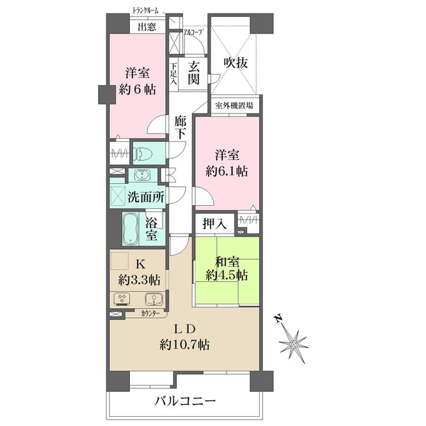 ファミールヒルズ戸塚の間取図