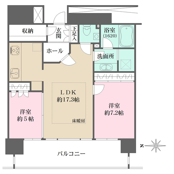 M.M.TOWERS　the　Eastの間取図