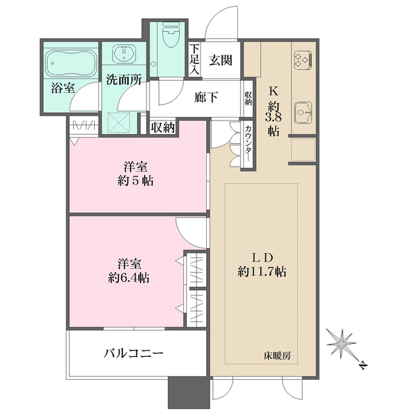 シティタワー横濱の間取図