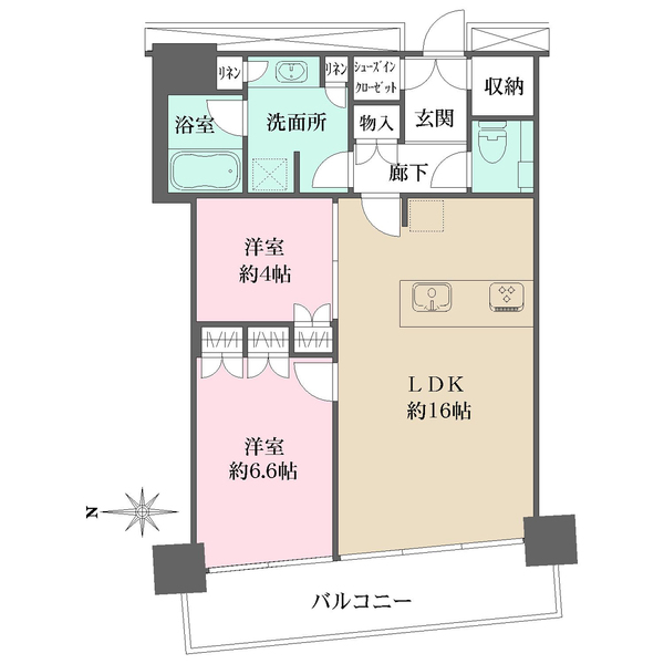 M.M.TOWERS FORESIS L棟の間取図