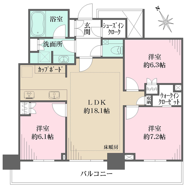 ザ・タワー横浜北仲の間取図
