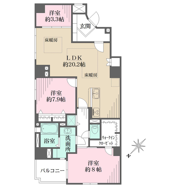 グランドステージ海岸通りの間取図