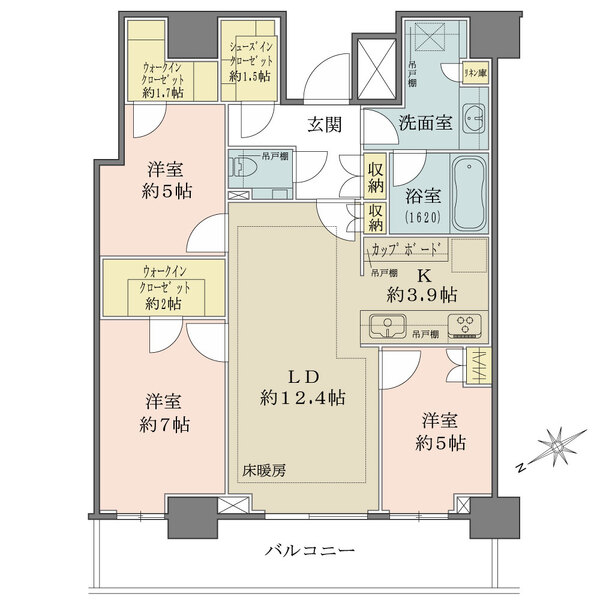 ザ・タワー横浜北仲の間取図