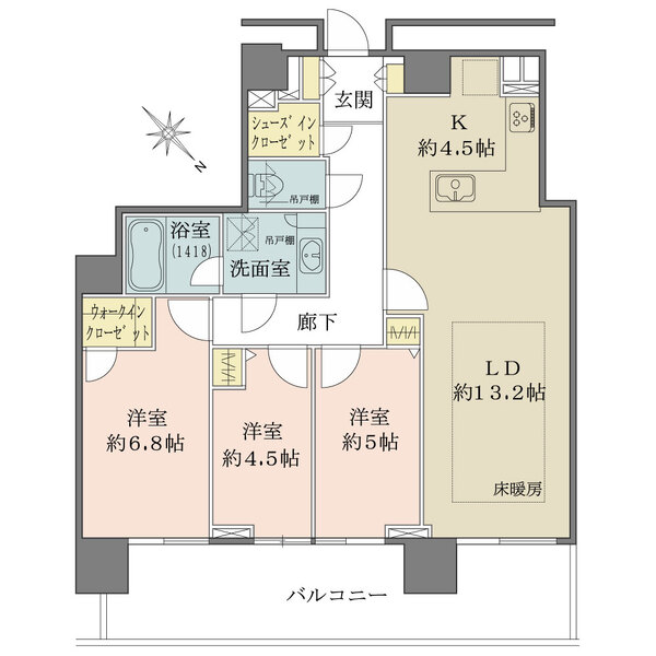 ザ・ヨコハマタワーズ　タワーウエストの間取図