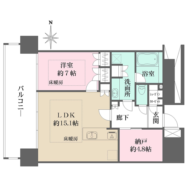 M.M.TOWERS　the　Southの間取図