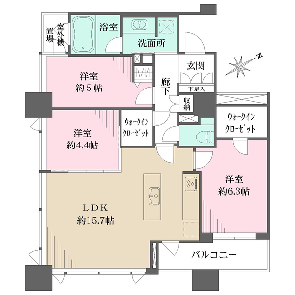 シティタワー横濱の間取図
