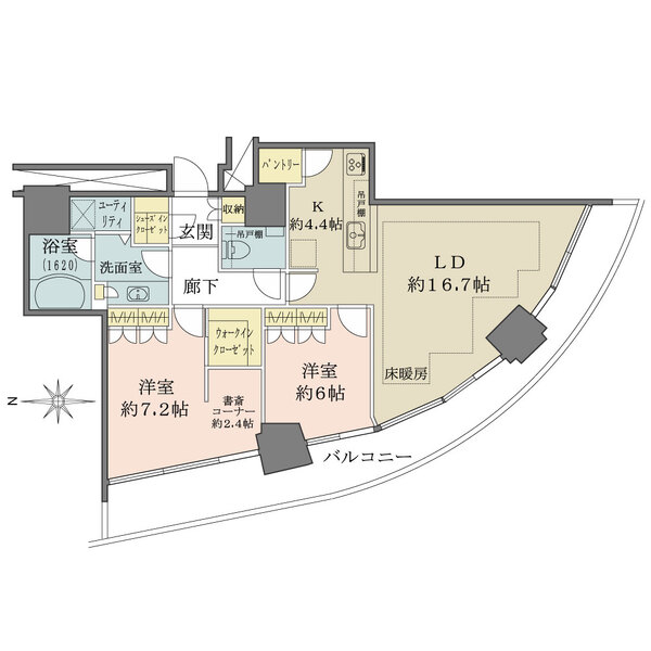 M.M.TOWERS FORESIS L棟の間取図