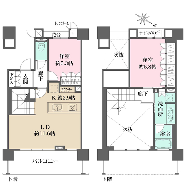パークタワー横濱ポートサイドの間取図