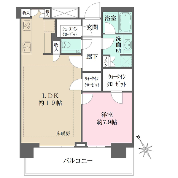 ザ・タワー横浜北仲の間取図