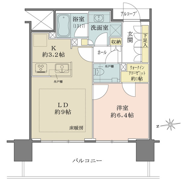 BLUE HARBOR TOWER（ブルーハーバータワー）みなとみらいの間取図