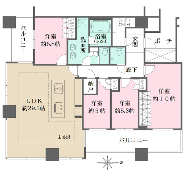 パークタワー横浜ステーションプレミアの間取図