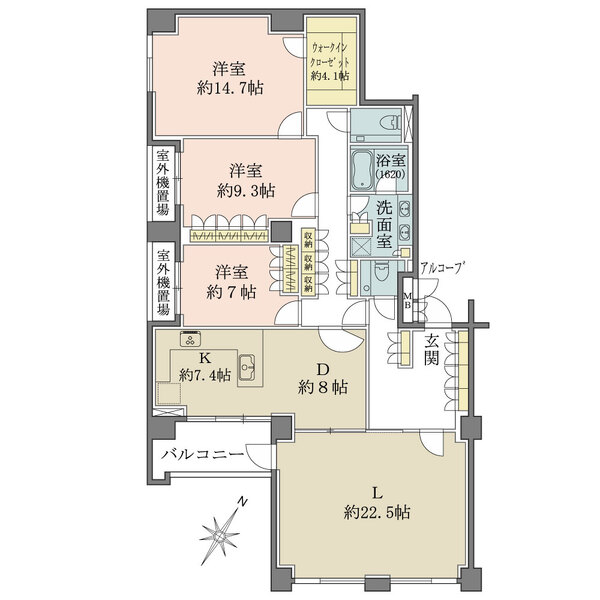 グランドメゾン伊勢山の間取図