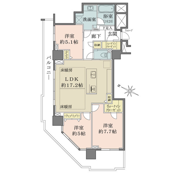 ザ・ヨコハマタワーズ　タワーウエストの間取図