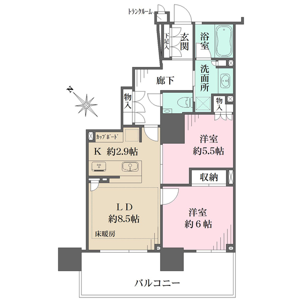 ザ・パークハウス浦和タワーの間取図