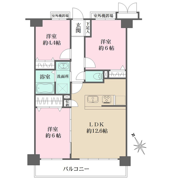 藤和シティコープ東浦和の間取図