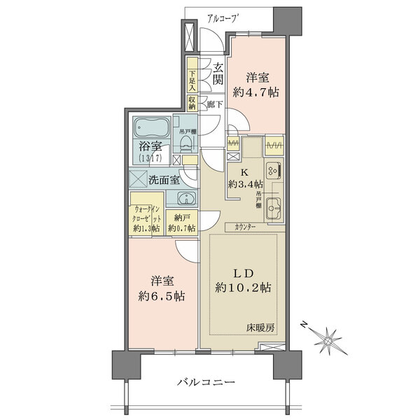 ザ・パークハウス浦和別所の間取図