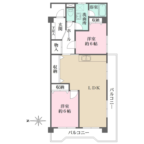 ドミノ吉敷の間取図