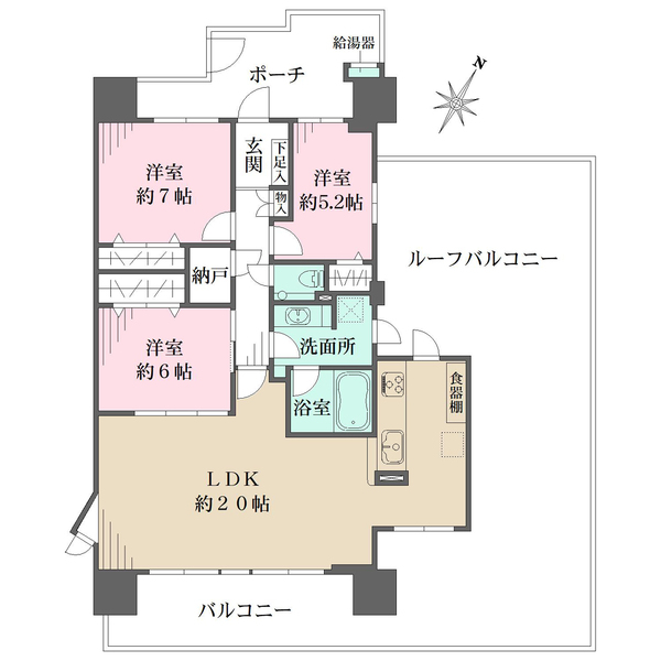 フォーサイトパークスの間取図