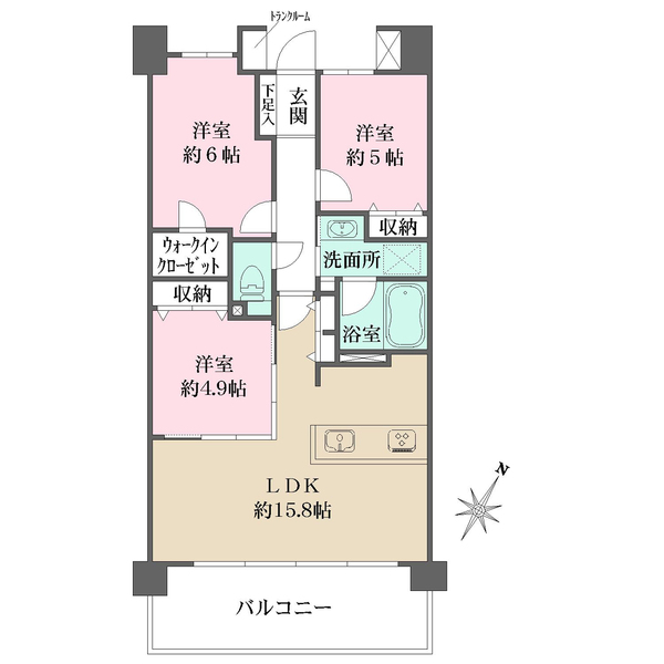 イニシア南浦和の間取図