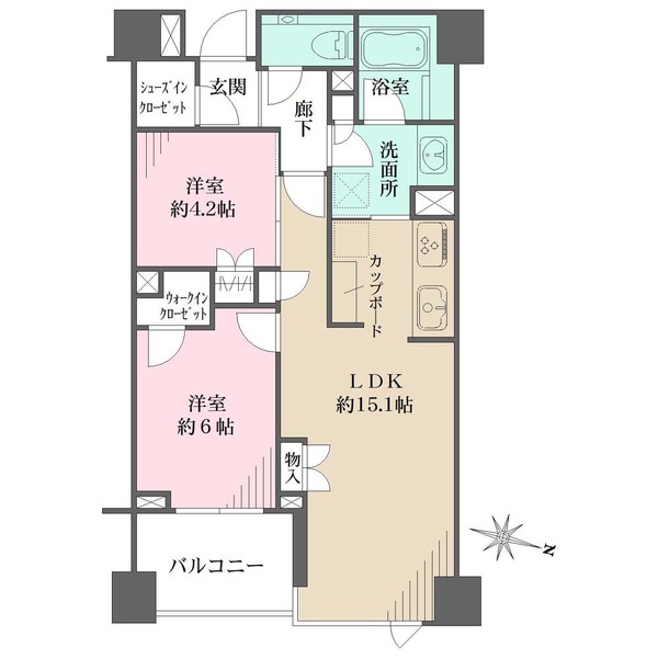 ブランズ神楽坂の間取図