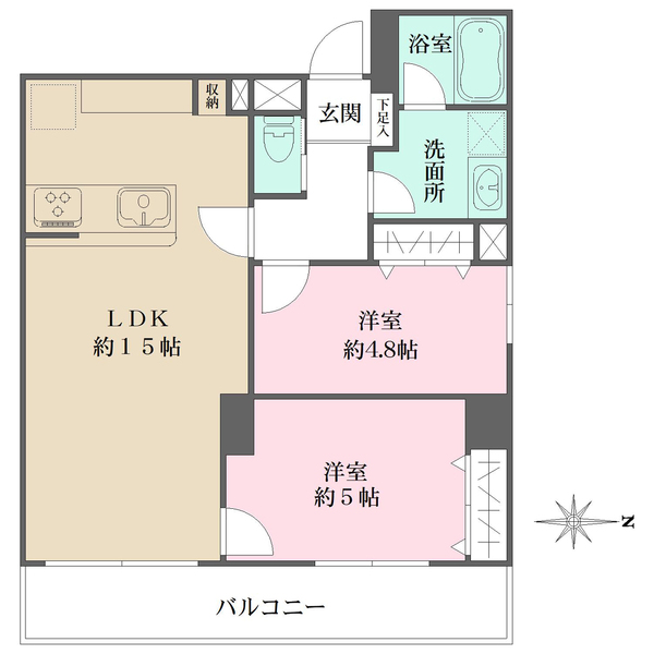 キャッスル西荻の間取図