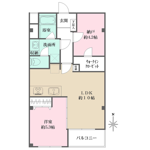 阿佐谷コーポラスの間取図