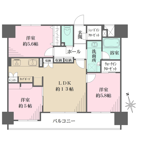 藤和シティホームズ高円寺の間取図