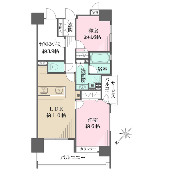コンフレックス善福寺公園の間取図