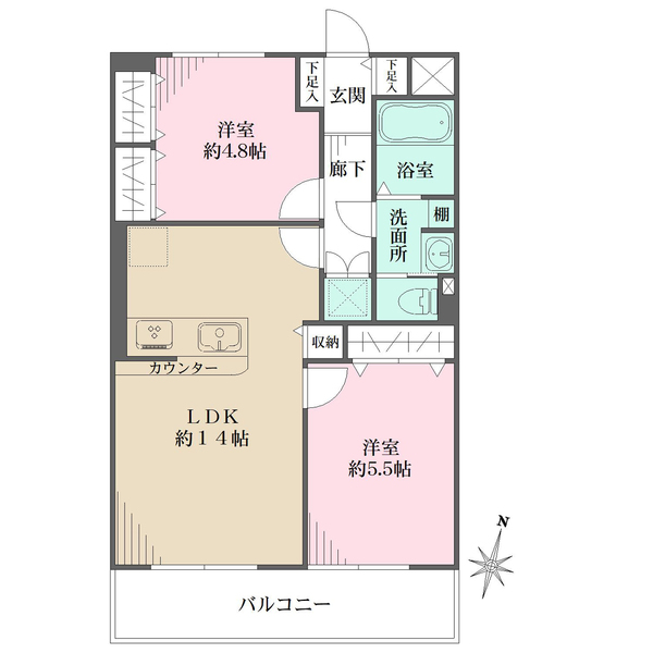 杉並コーポラスの間取図