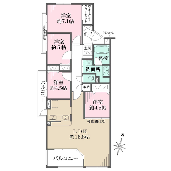 アールヴェール荻窪北の間取図