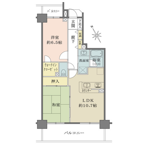ライオンズステーションプラザ南阿佐ヶ谷の間取図
