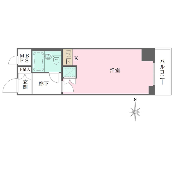 ライオンズマンション方南町駅前の間取図