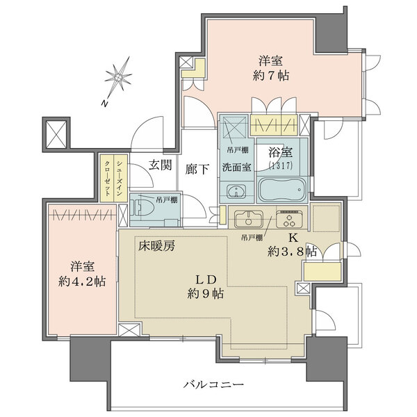 グランリビオ表参道の間取図