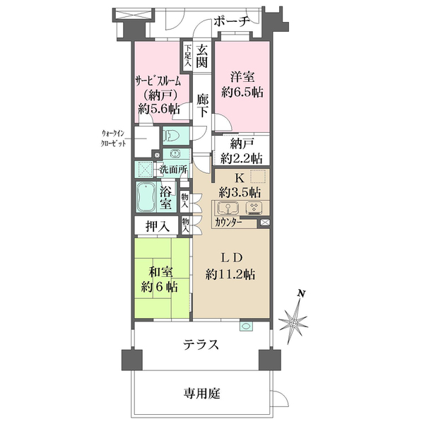 コスモグランリュクス世田谷の間取図