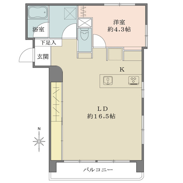 キャッスルマンション武蔵関A号館の間取図