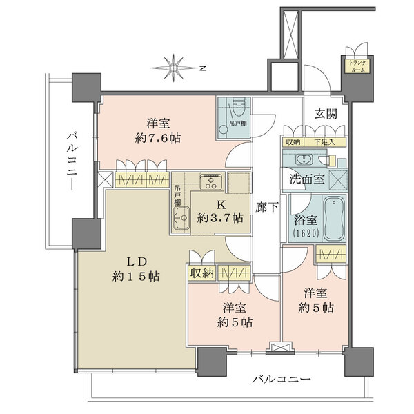ザ・パークハウス晴海タワーズクロノレジデンスの間取図