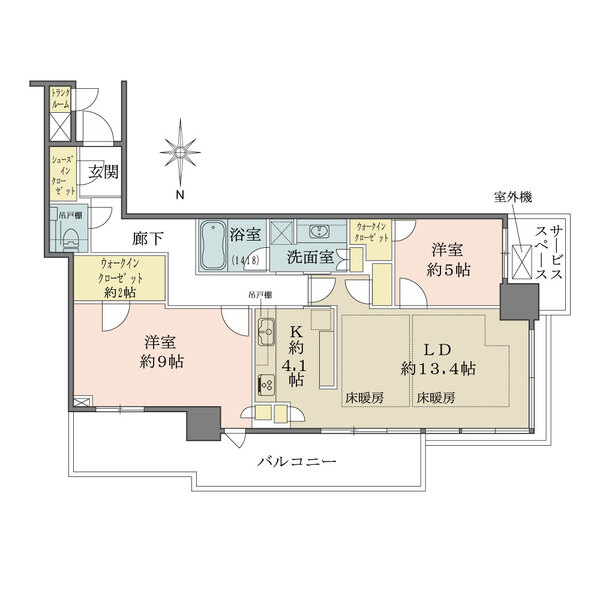 パークタワー晴海の間取図