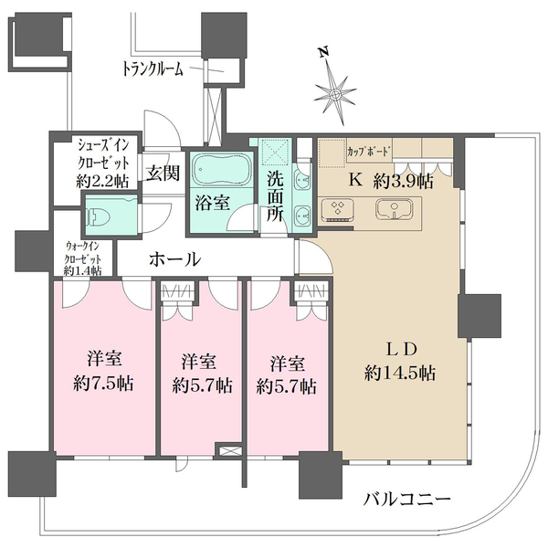 HARUMI FLAG SUN VILLAGEの間取図