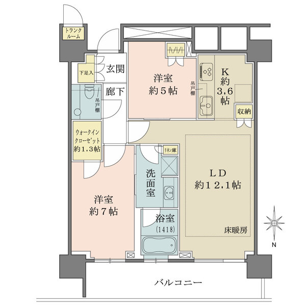 ザ・パークハウス晴海タワーズクロノレジデンスの間取図