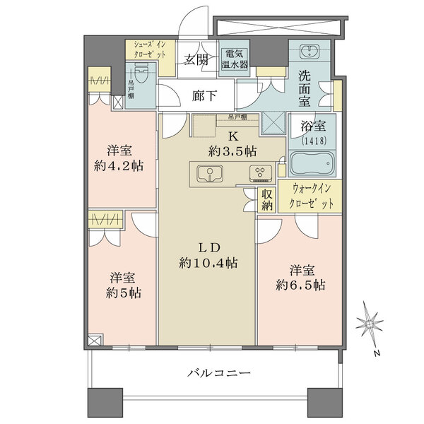 勝どき　ザ・タワーの間取図
