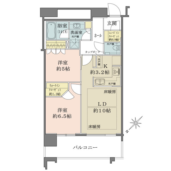 スカイズタワー＆ガーデンの間取図